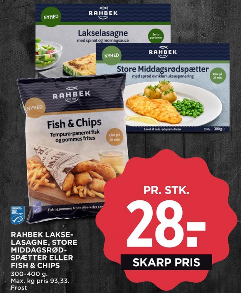 Rahbek, Lakselasagne