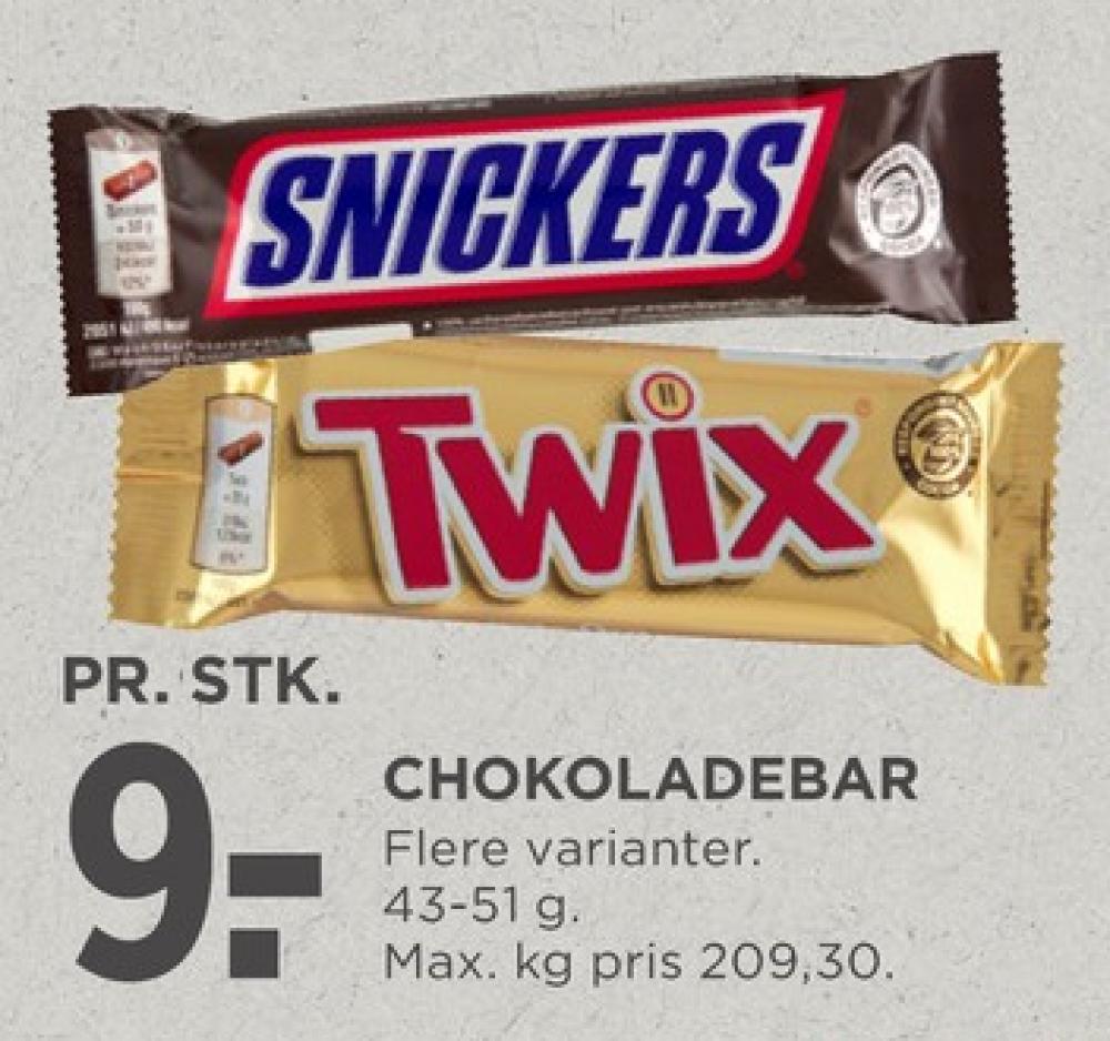 Snickers, Chokoladebar