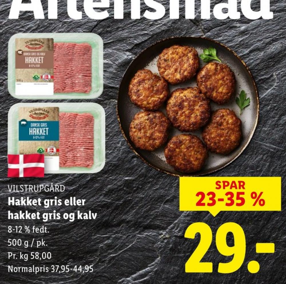 Vilstrupgård, Hakket kalv og grisekød 8-12%