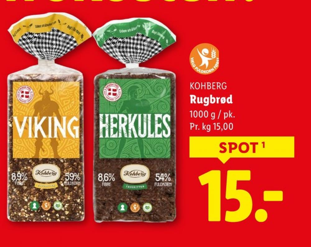 Kohberg Herkules, Rugbrødsskiver