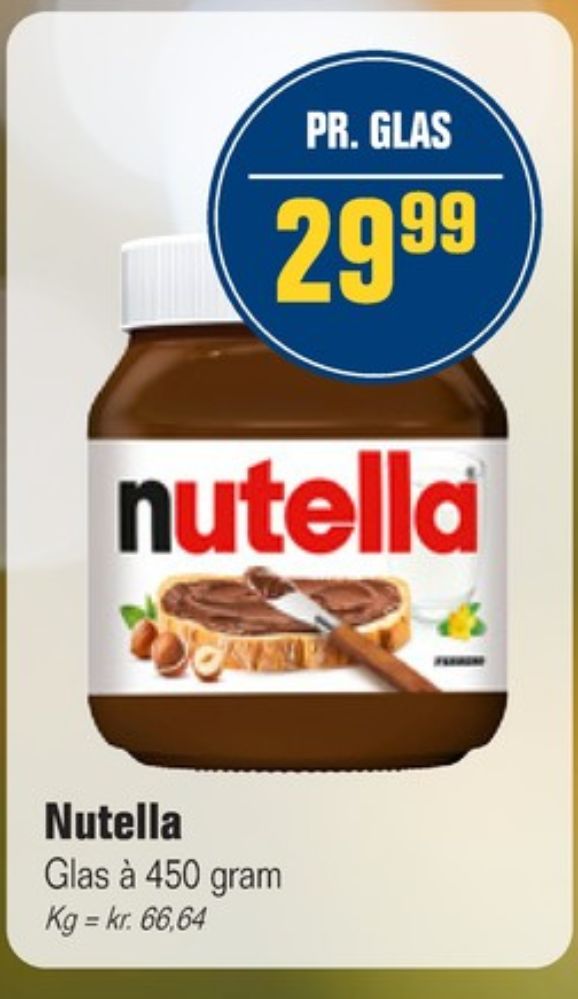 Nutella, Smørepålæg