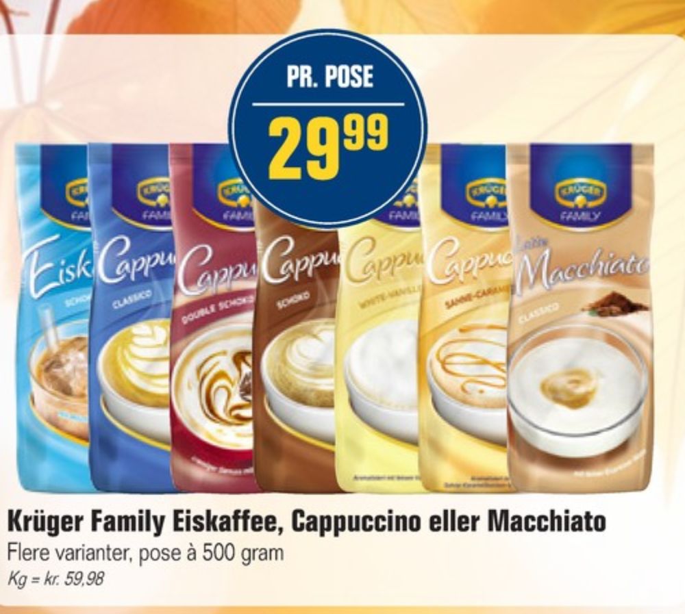 Krüger Cappuccino, Instant Kaffe