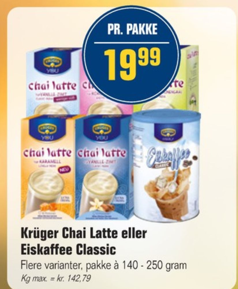 Krüger, Instant Te Chai Latte Kokos-Mandel