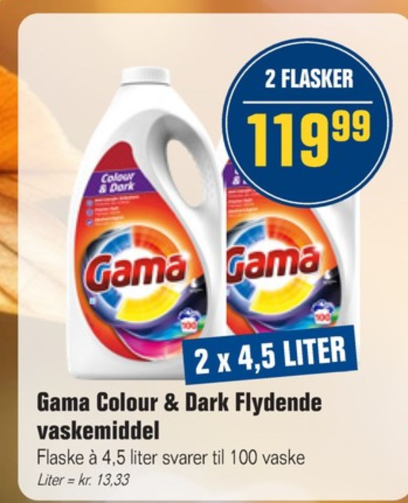 Gama, Vaskemiddel-flydende