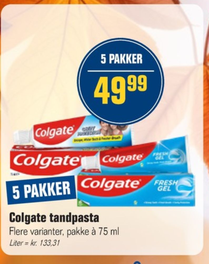 Colgate, Tandpasta