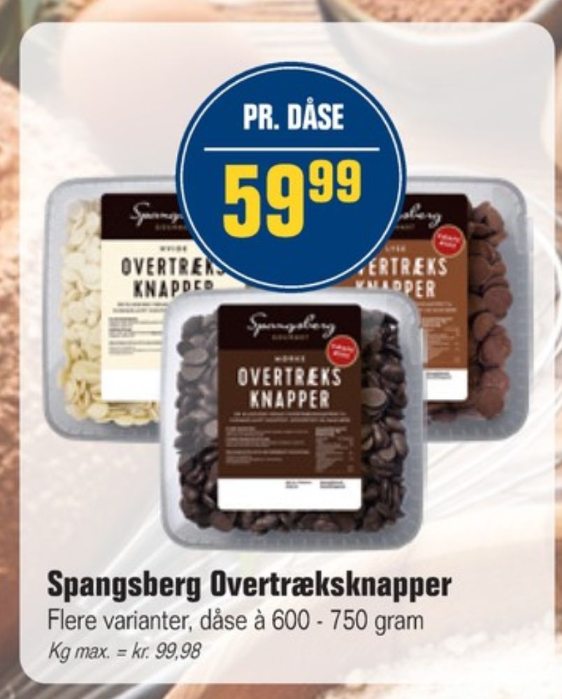 Spangsberg, Overtræksknapper Mørk