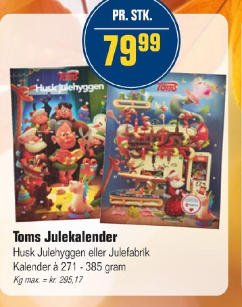 Toms, Julekalender