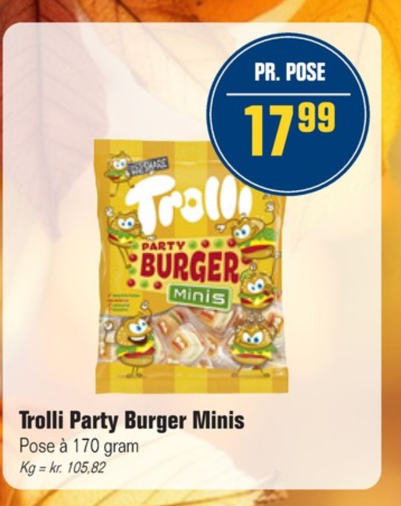 Trolli Party Burger Minis, Slikposer