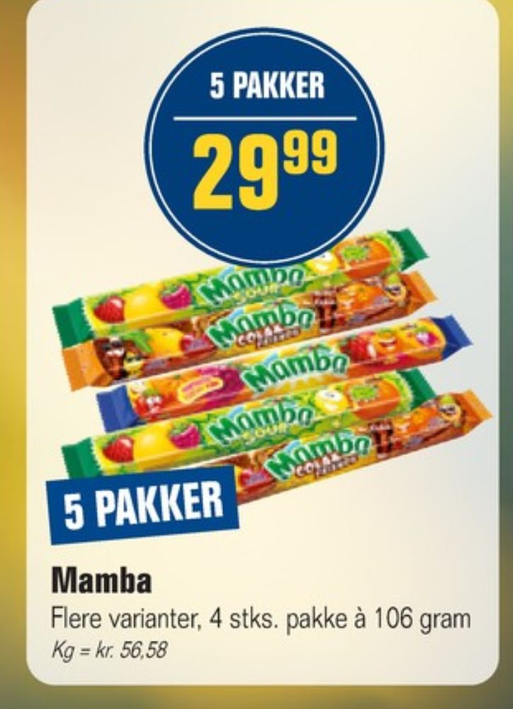 Mamba, Karameller Sour