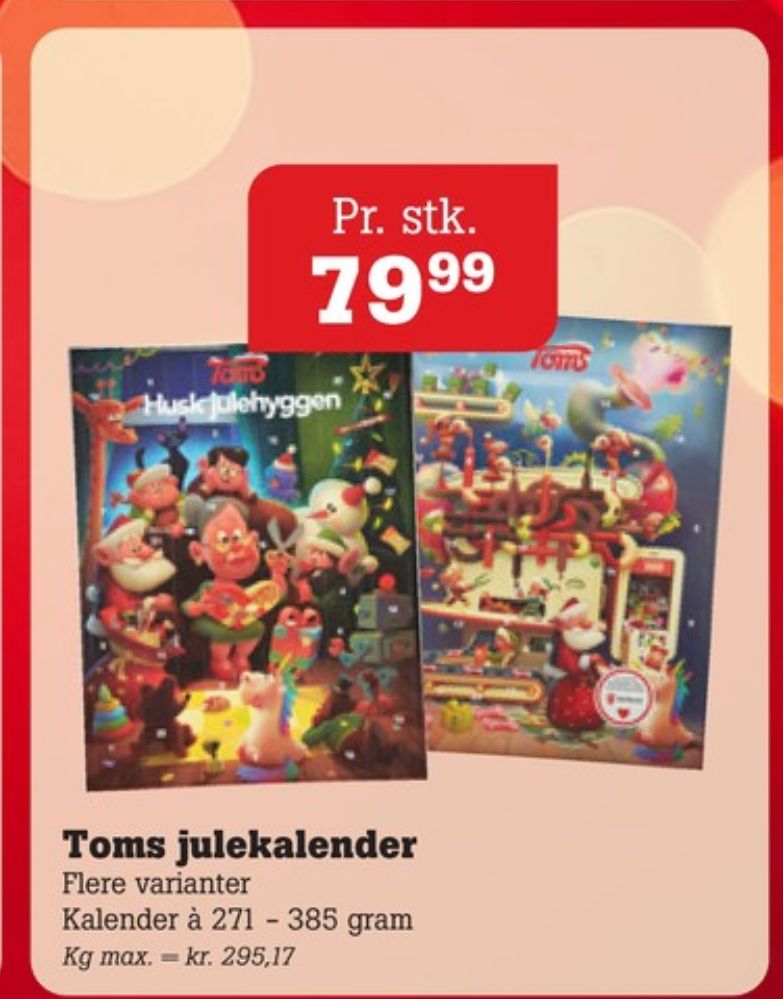 Toms, Julekalender