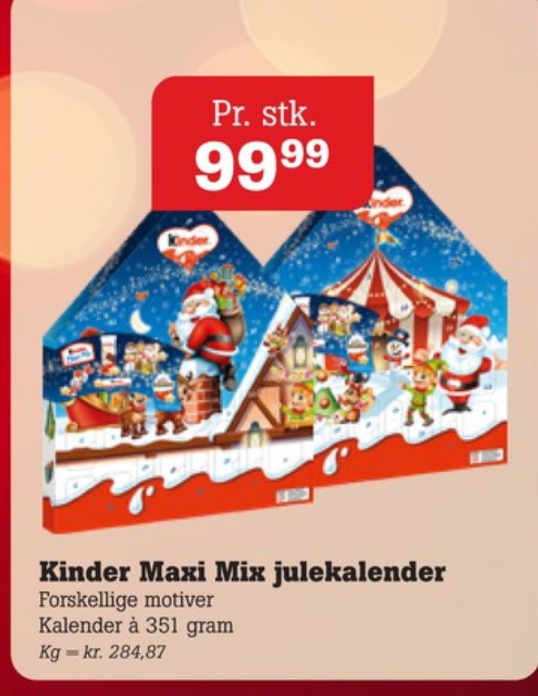 Kinder, Julekalender