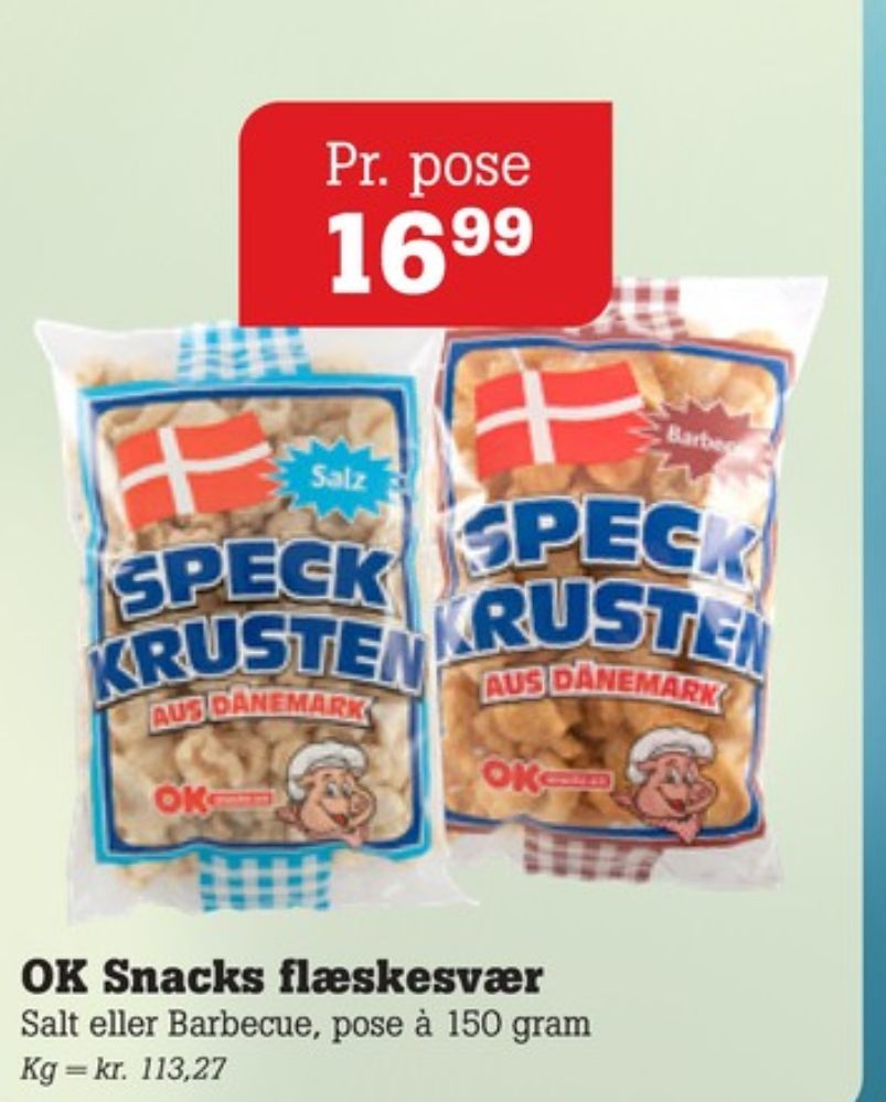 OK Snacks, Flæskesvær Barbecue