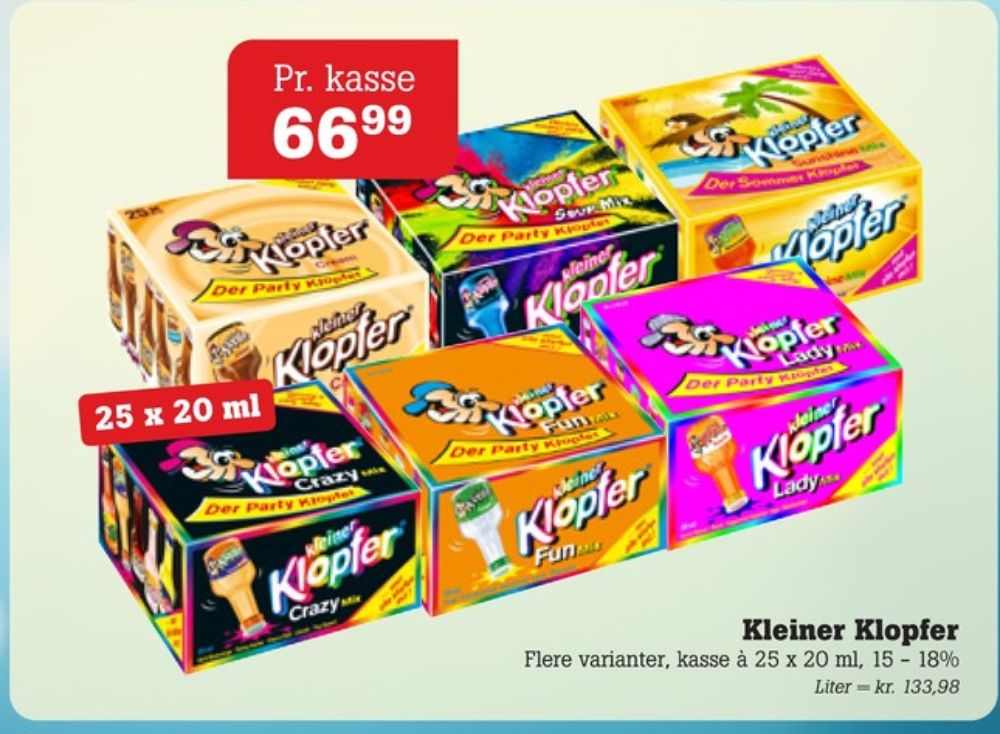 Kleiner Klopfer Crazy Mix, Shots