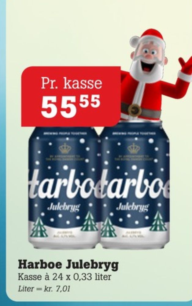 Harboe Julebryg, Øl 24 pk.