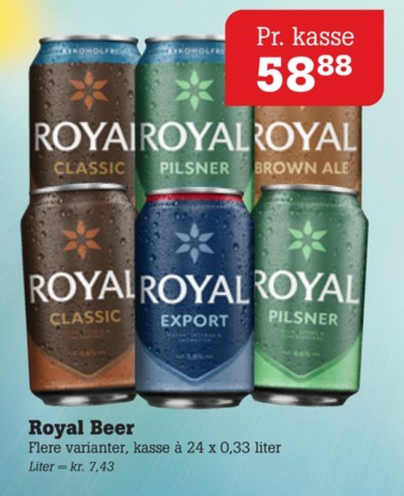 Royal Export, Øl 24 pk.