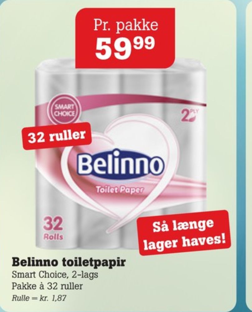 Belinno, Toiletpapir