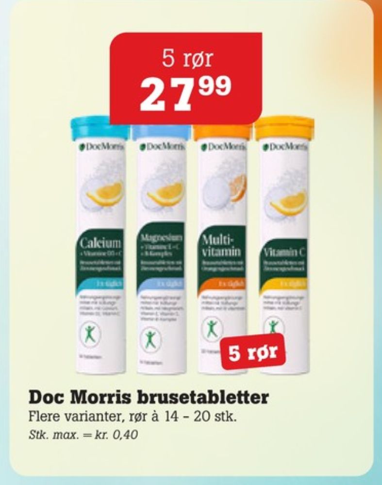 Doc Morris, Vitaminer