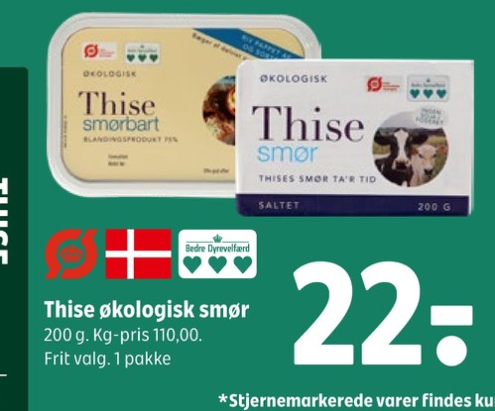 Thise, Smørbar