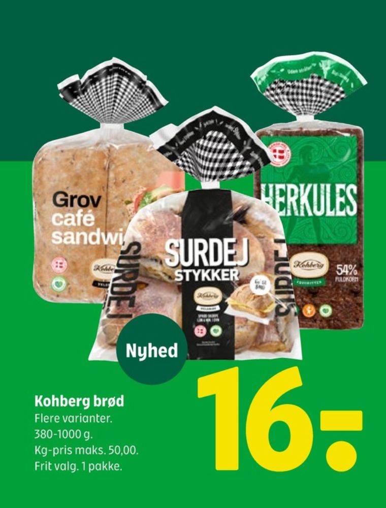 Kohberg Herkules, Rugbrødsskiver