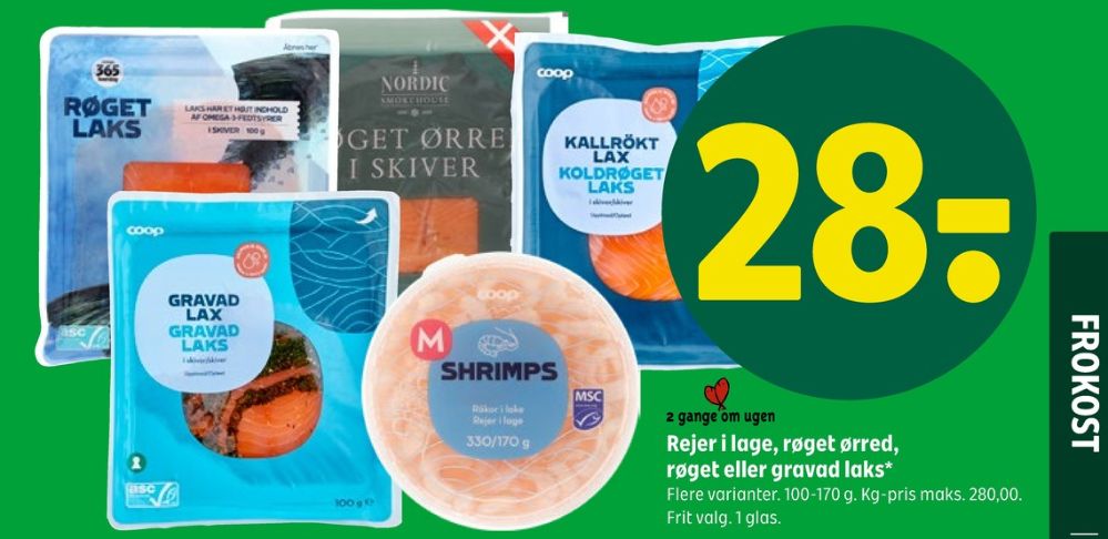 Coop, Laks i skiver