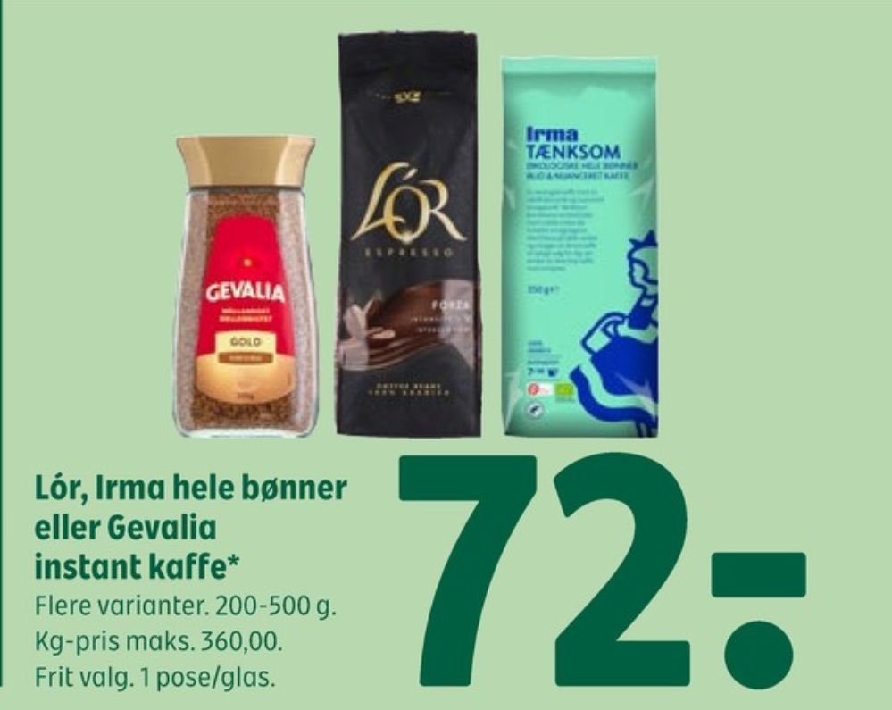 LOR Espresso Forza, Kaffebønner