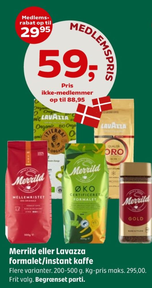 Merrild Mellemristet, Kaffe Formalet