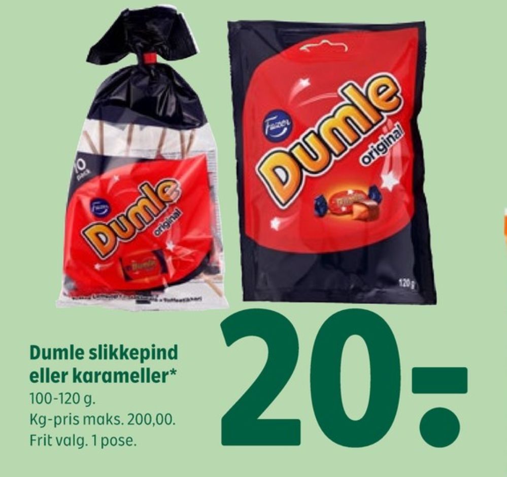 Dumle, Karameller