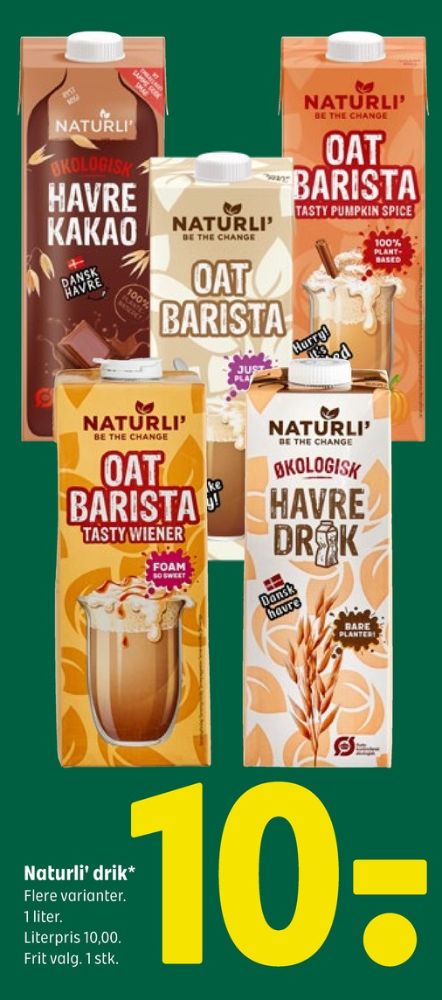 Naturli' Oat Barista Tasty Pumpkin Spice, Havredrik