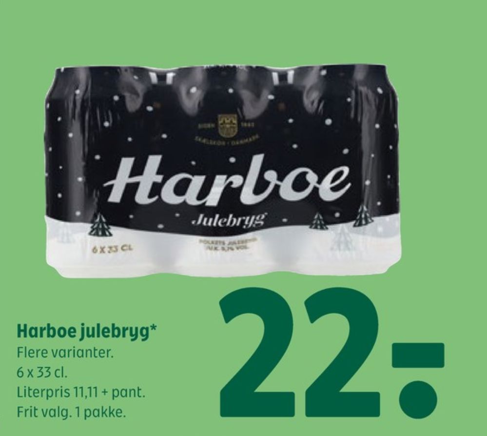 Harboe Julebryg, Øl 6 pk.