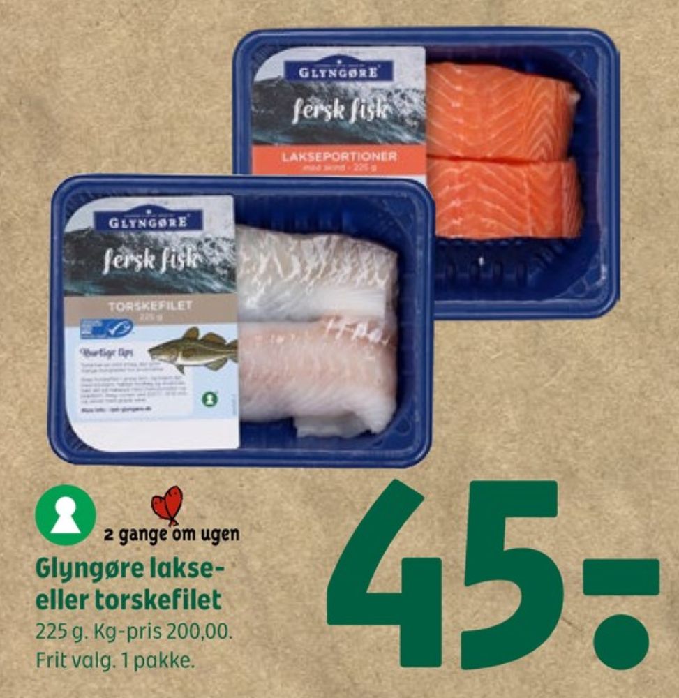 Glyngøre, Lakseportioner