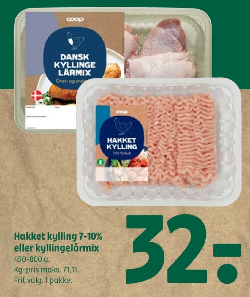 Coop, Hakket kylling 7-10%