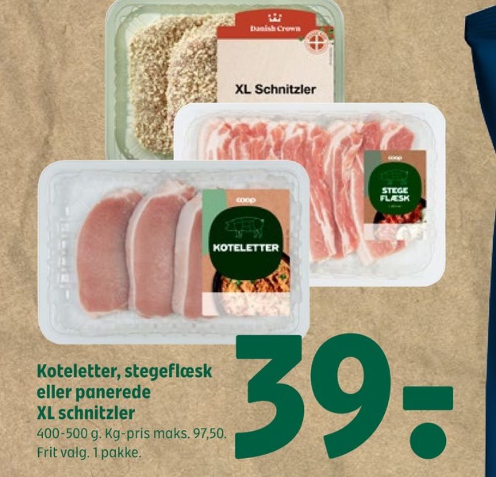 Coop, Flæsk i skiver