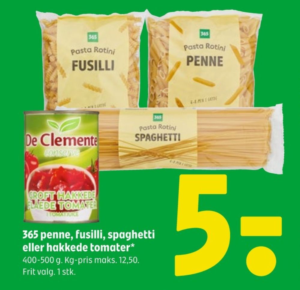 Coop 365, Penne