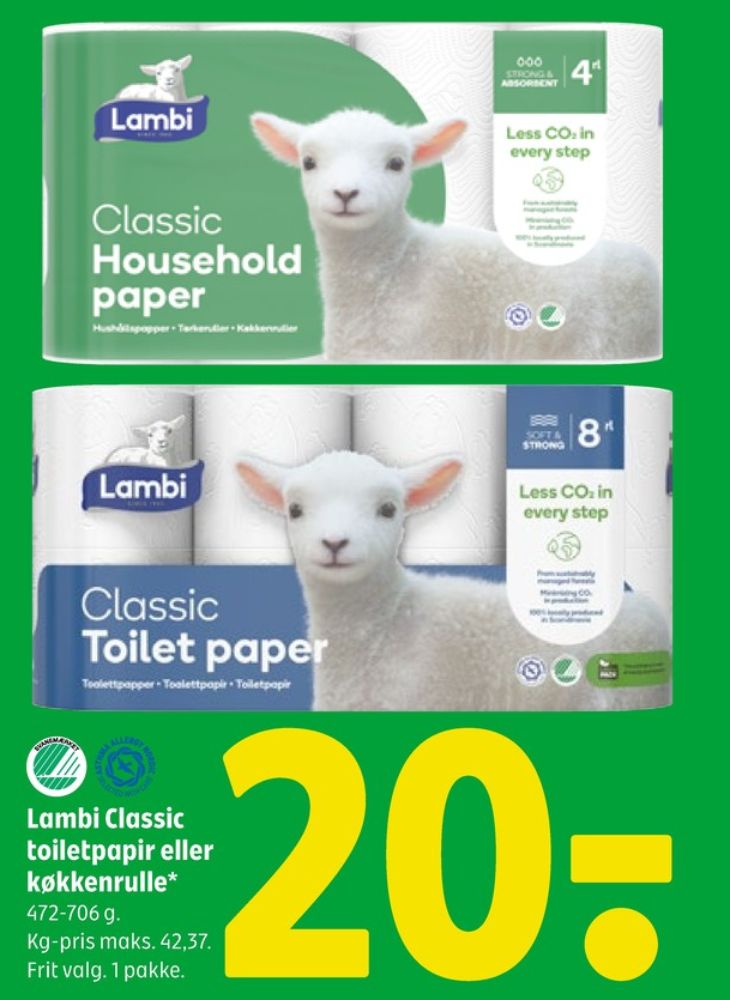Lambi Classic, Toiletpapir