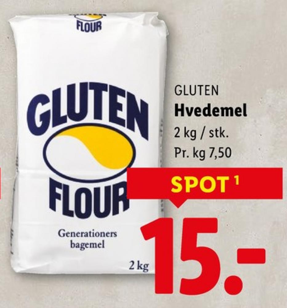 Gluten Flour, Hvedemel
