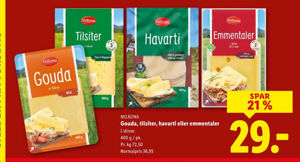 Milbona, Skiveost Havarti