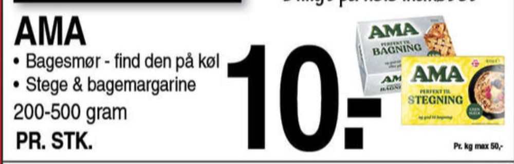 Ama, Margarine-fast