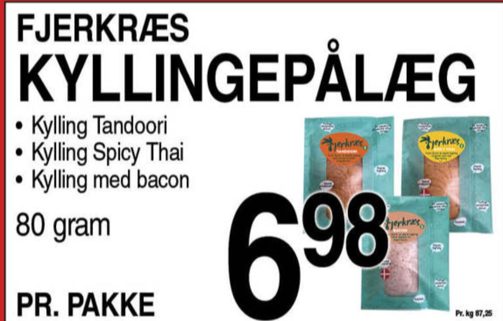 Fjerkræs, Kylling med Bacon