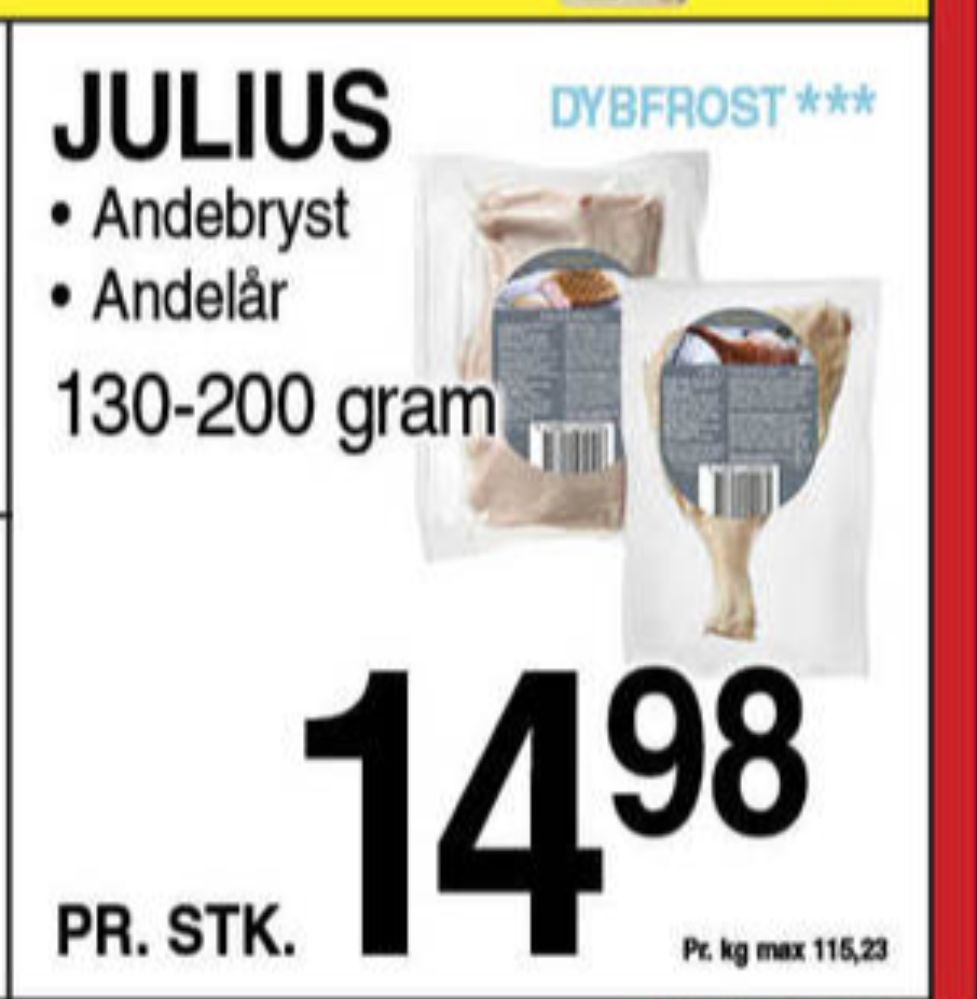 Julius, Andebryst