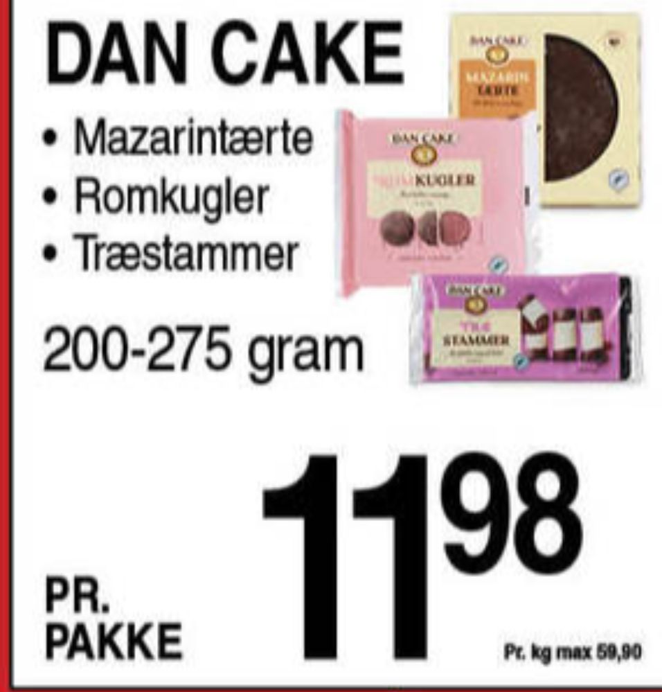 Dan Cake, Mazarintærter
