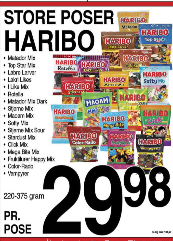 Haribo Rotella, Slikposer
