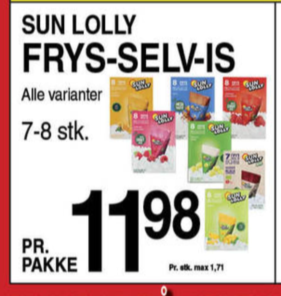 Sun Lolly, Is frys selv - Cola