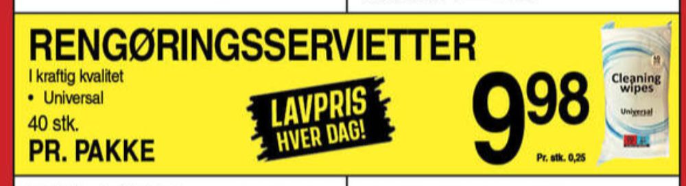 Rengøringsservietter