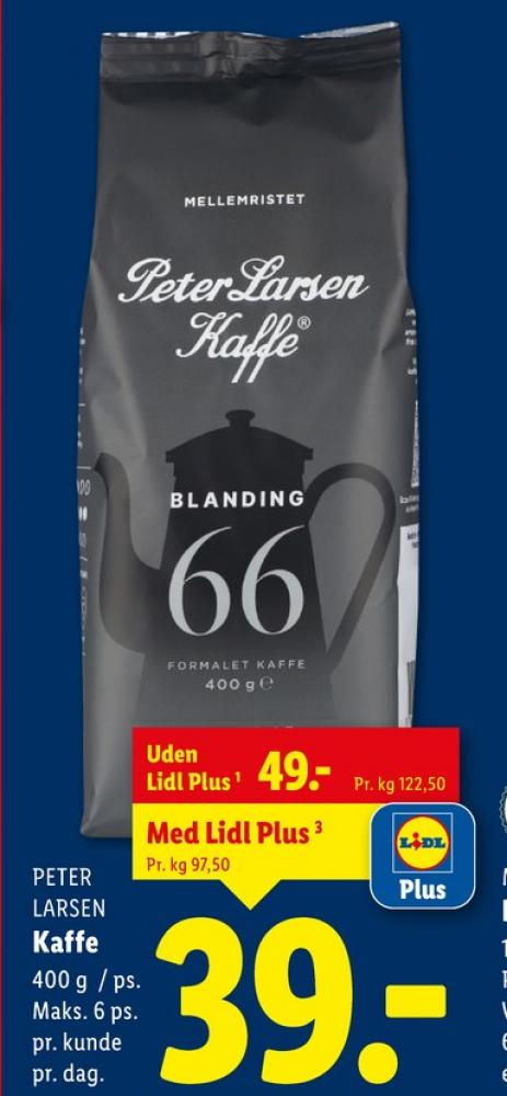 Peter Larsen Blanding 66, Kaffe Formalet