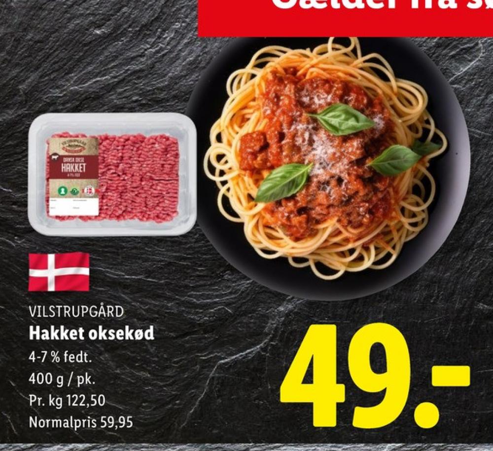 Vilstrupgård, Hakket oksekød 4-7%