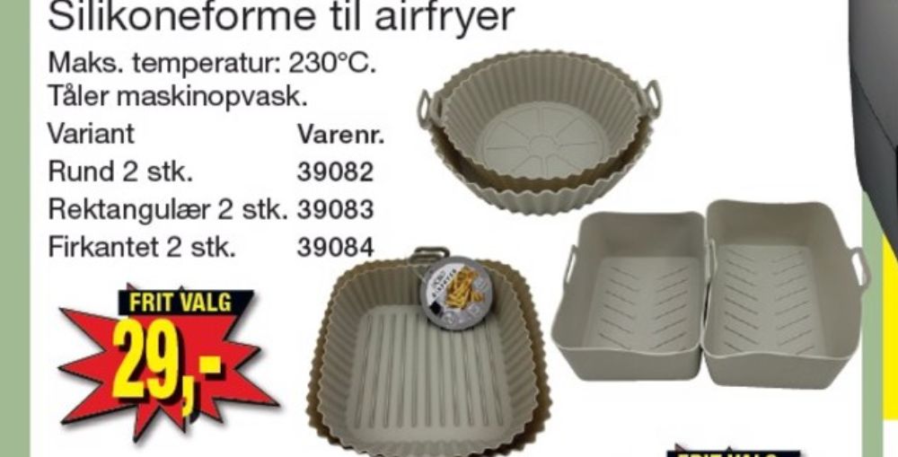SJÖBO, Airfryer Silikoneform