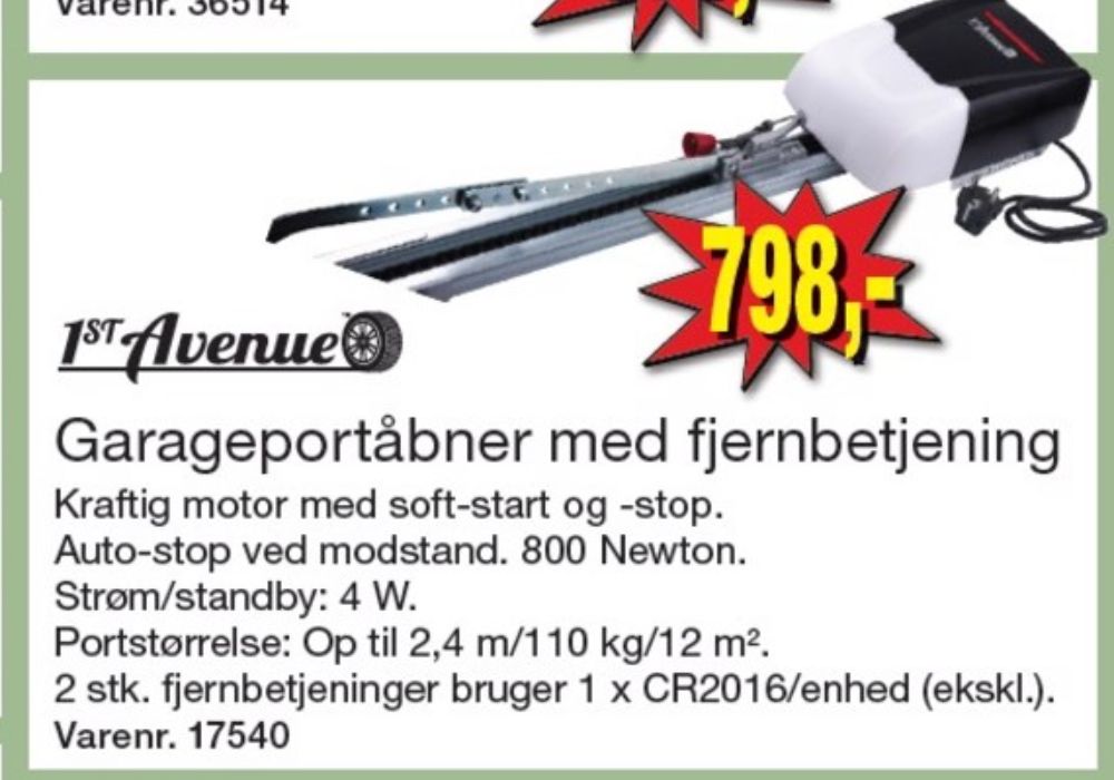 BoXer, Garageportåbner