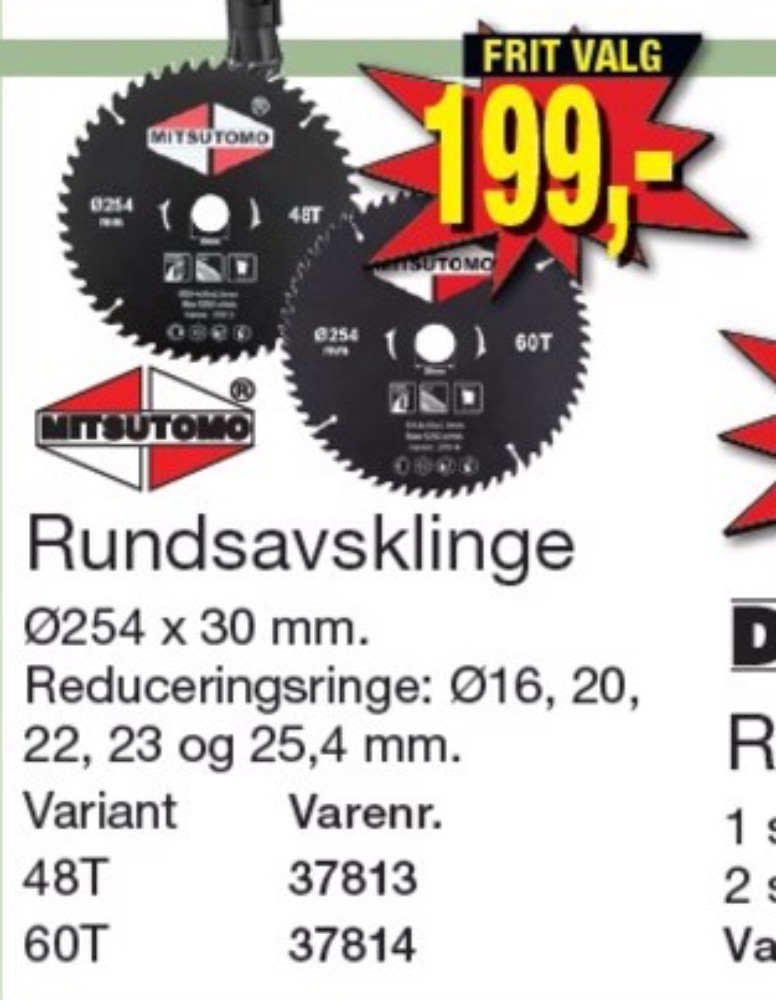 Mitsutomo, Rundsavsklinger