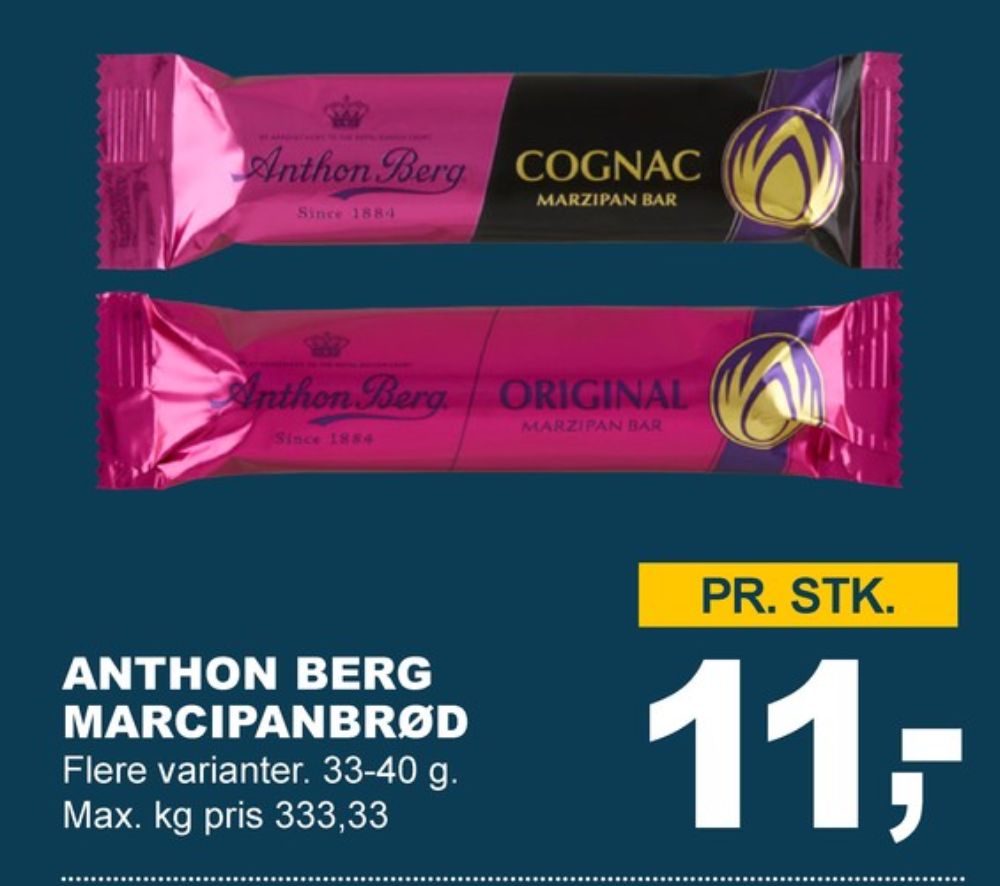 Anthon Berg, Marcipanbrød