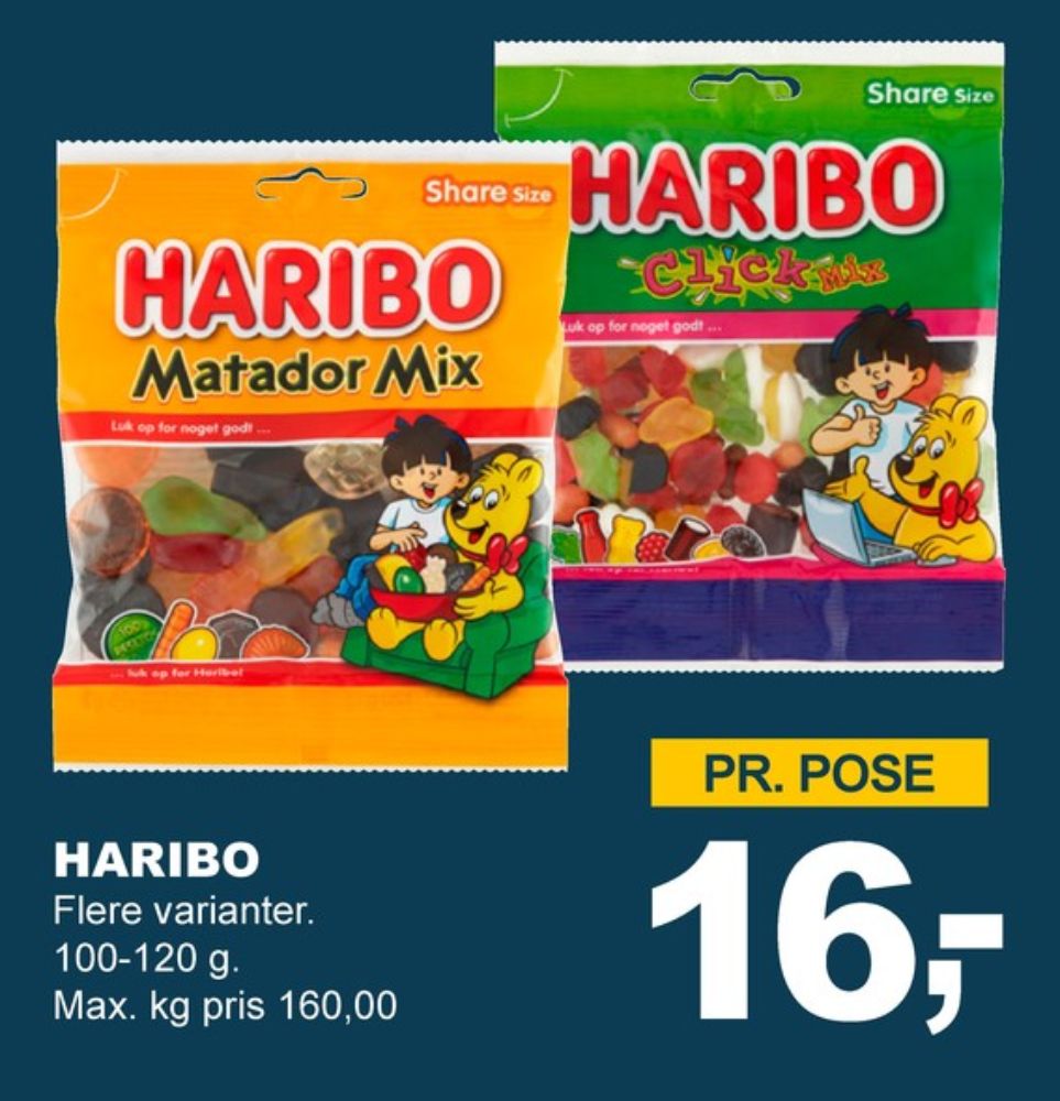 Haribo Matador Mix, Slikposer